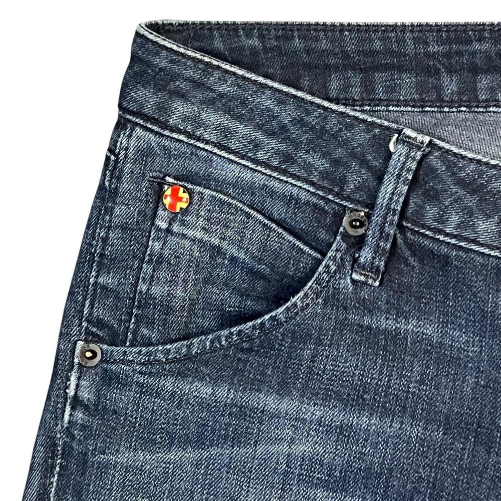 Hudson Jeans Carly Women's Blue Dark Wash Straight Leg Fit Denim Pants Size 26 - Picture 3 of 11